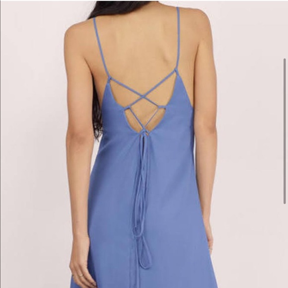 TOBI slip dress. NWOT. Never worn. Blue maxi dress. - Picture 2 of 5